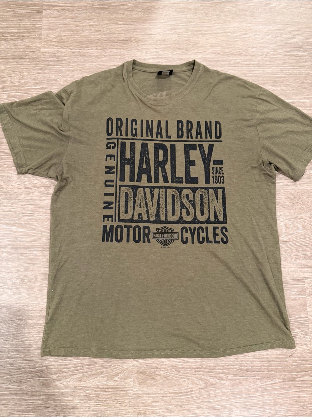 Harley-Davidson Olive Green Graphic Logo Tee